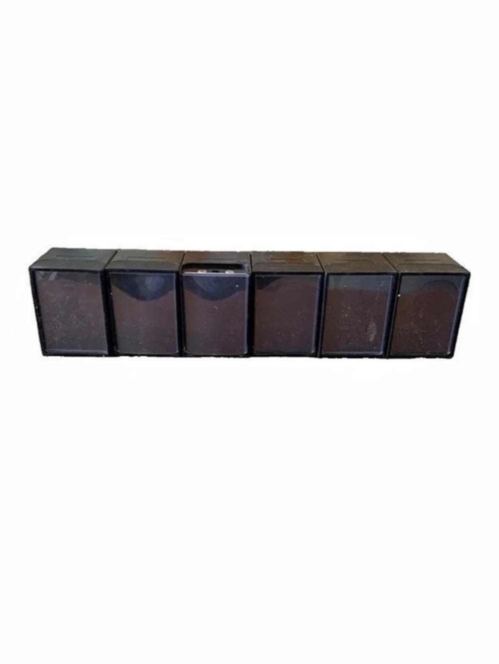 DeckDwell 6-Pack Commander Deck Boxes MTG EDH Magnetic Black 100 Card Incomplete